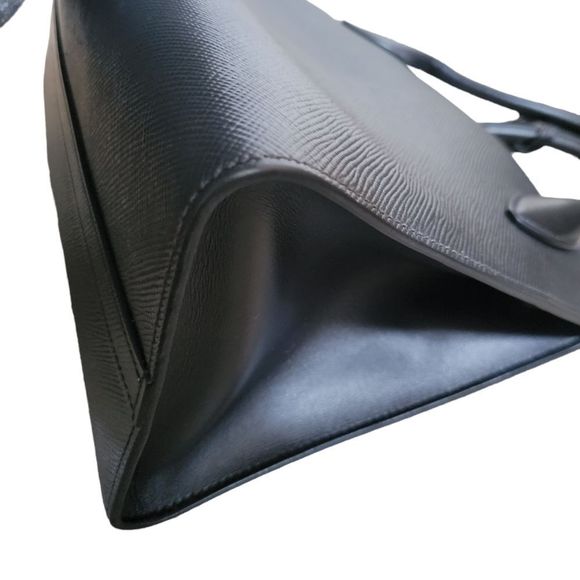 100% Auth. PRADA Saffiano Galleria Monochrome Top handle Cross body Bag - Picture 14 of 16